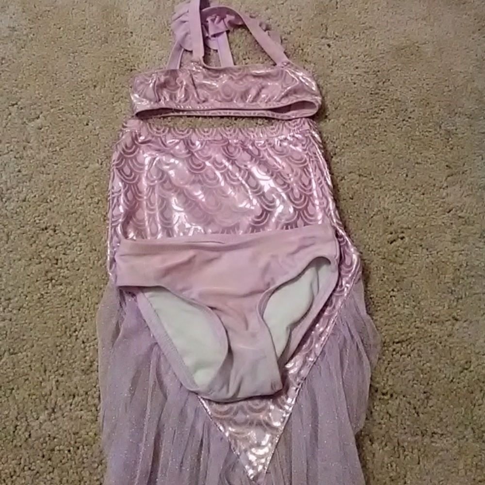 3 piece mermaid swim suit
